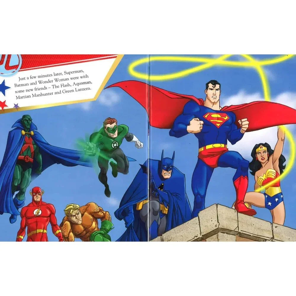 Justice League Children Book Magical Story Batman Superman Green Lantern Flash